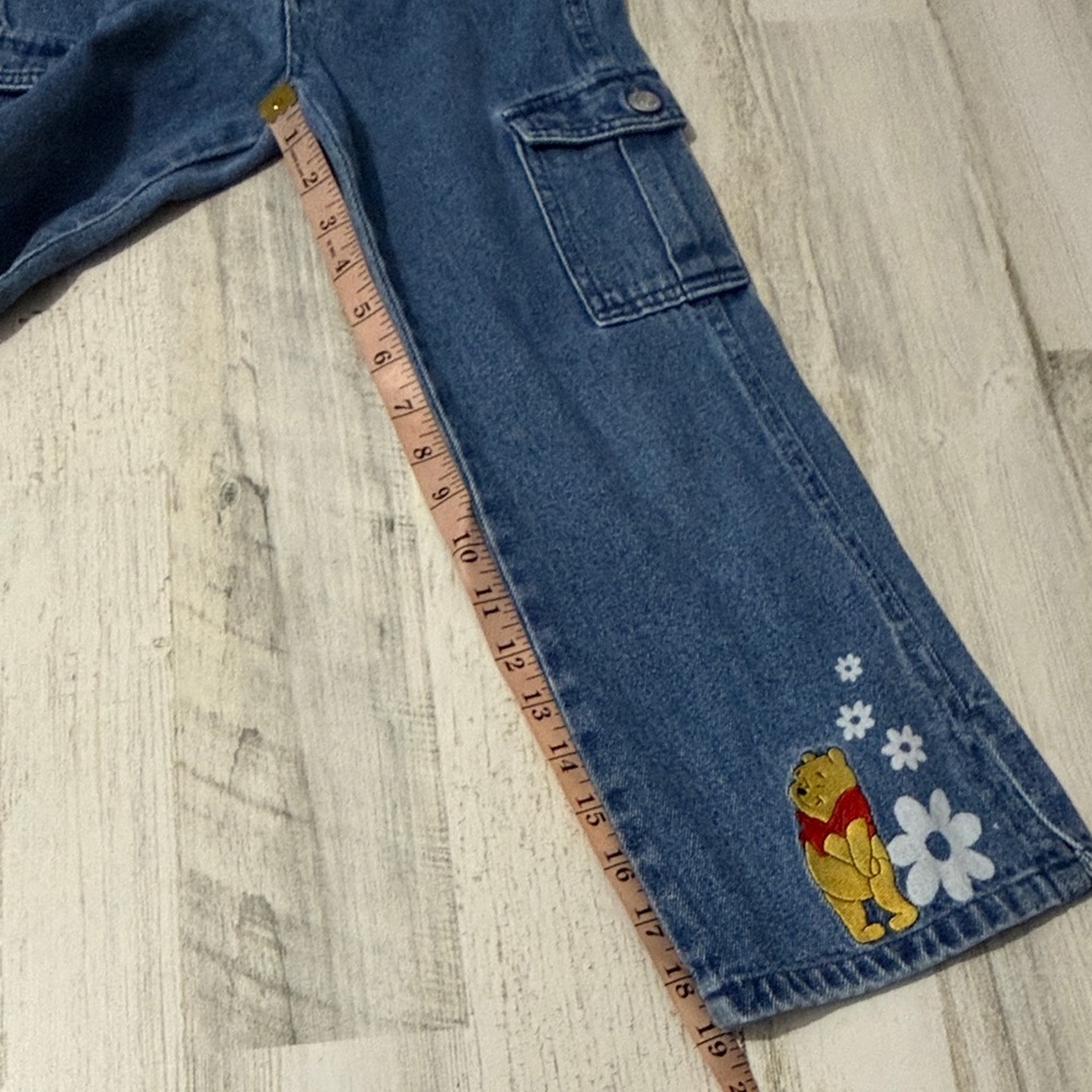 Vintage Kids Jeans with Winnie The Pooh and Floral Design - Picture 9 of 11